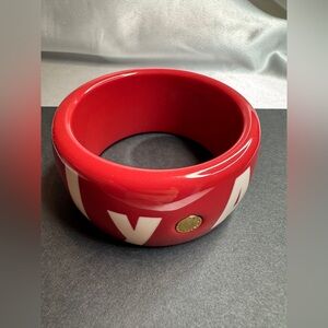 Marc by Marc Jacobs “Absolutely” Red and White Design with Gold Accent Bracelet